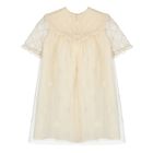 Younger Girls Ivory Floral Dress, 1, hi-res