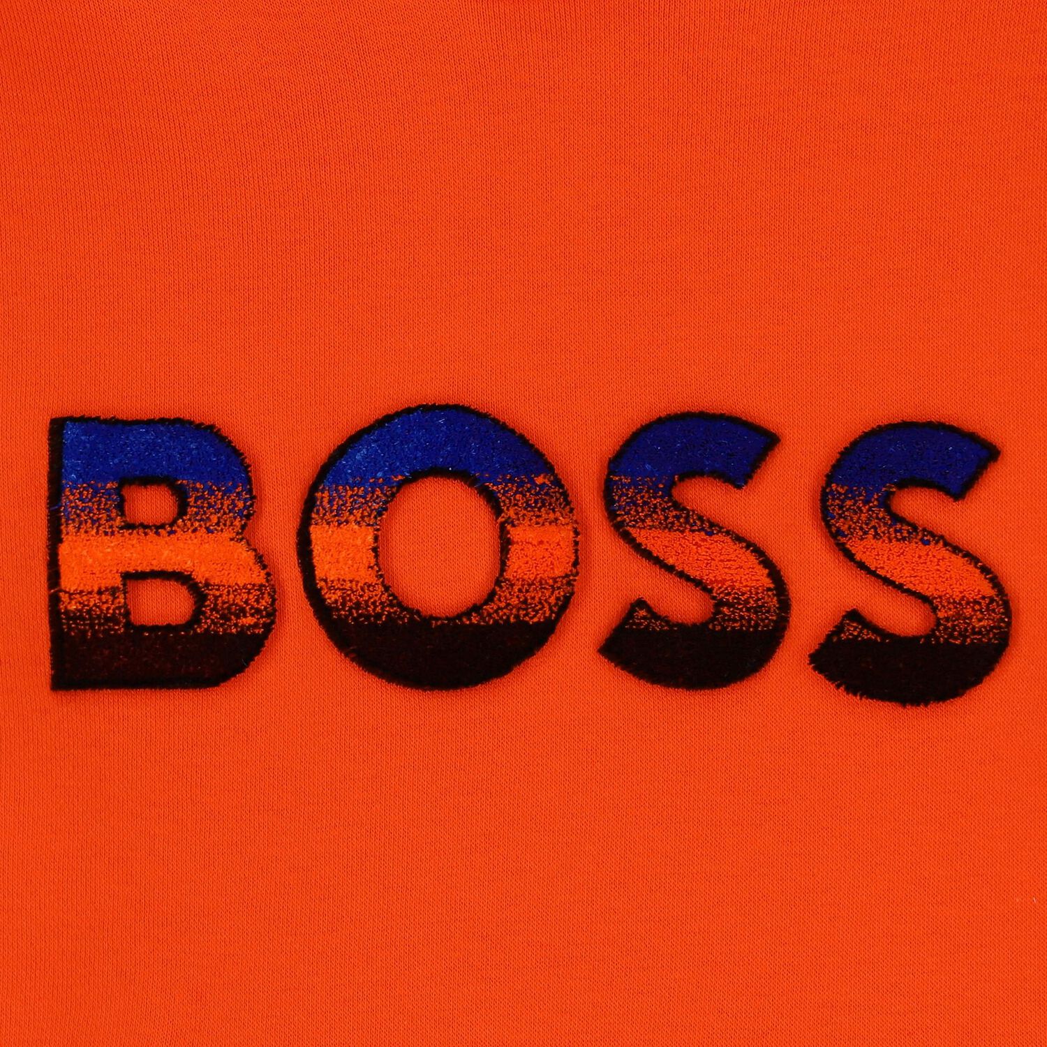 Boys Orange Logo Hooded Top, 1, hi-res image number null