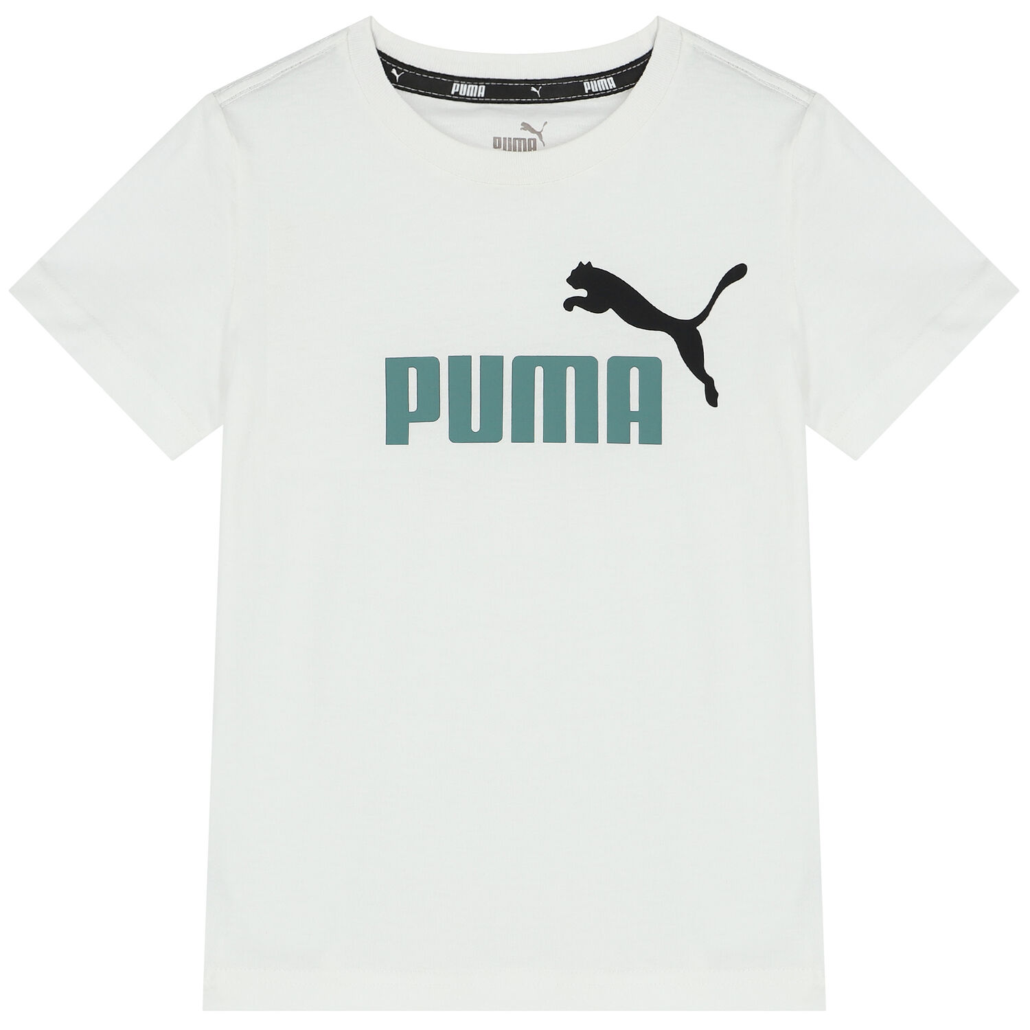 Boys White Logo T-Shirt, 3, hi-res