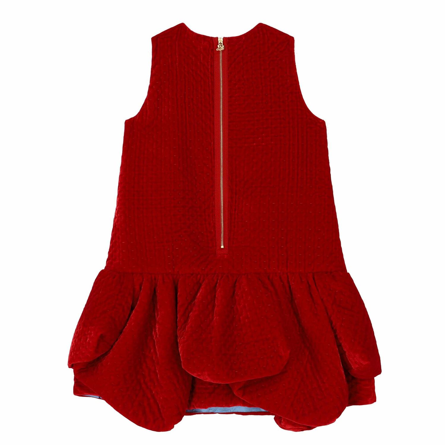 Girls Red Velvet Dress, 1, hi-res image number null