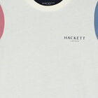 Boys Ivory & Navy Blue Logo T-Shirt, 1, hi-res