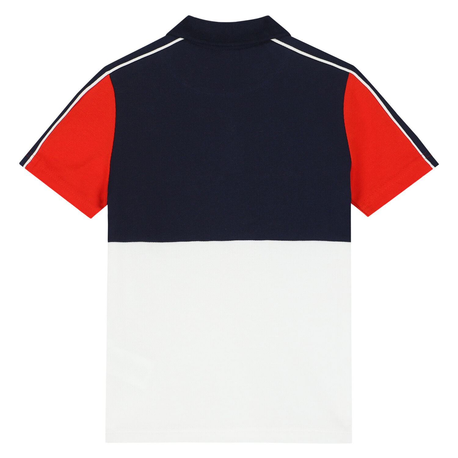 Boys Red, White & Black Logo Polo Shirt, 1, hi-res