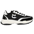 Girls Black Choupette Trainers, 1, hi-res