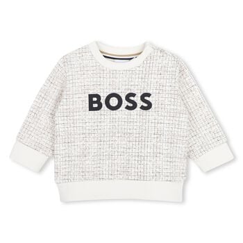 Younger Boys Ivory Logo Sweatshirt