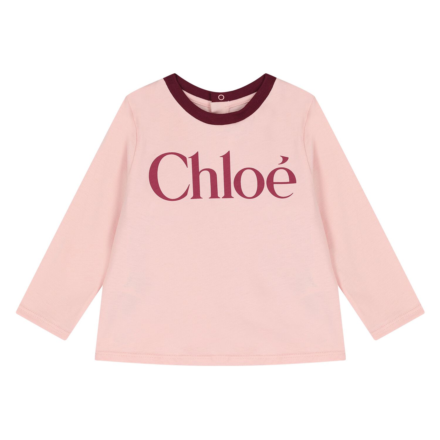 Younger Girls Mini Me Pink Long Sleeve Top, 2, hi-res