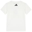 Boys White Mercedes Logo T-Shirt, 1, hi-res