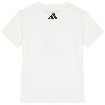 Boys White Mercedes Logo T-Shirt