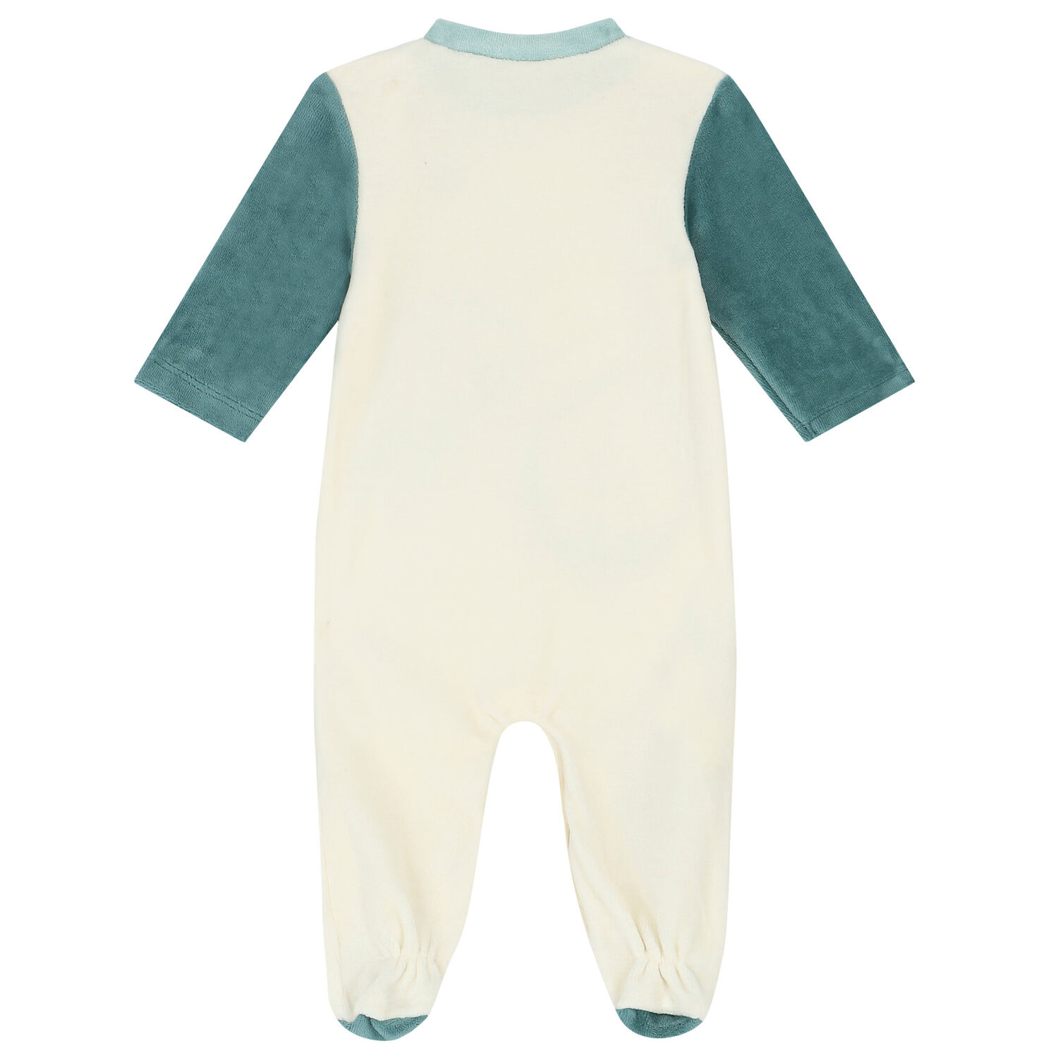 Baby Boys Green & Ivory Babygrows (2 Pack), 1, hi-res