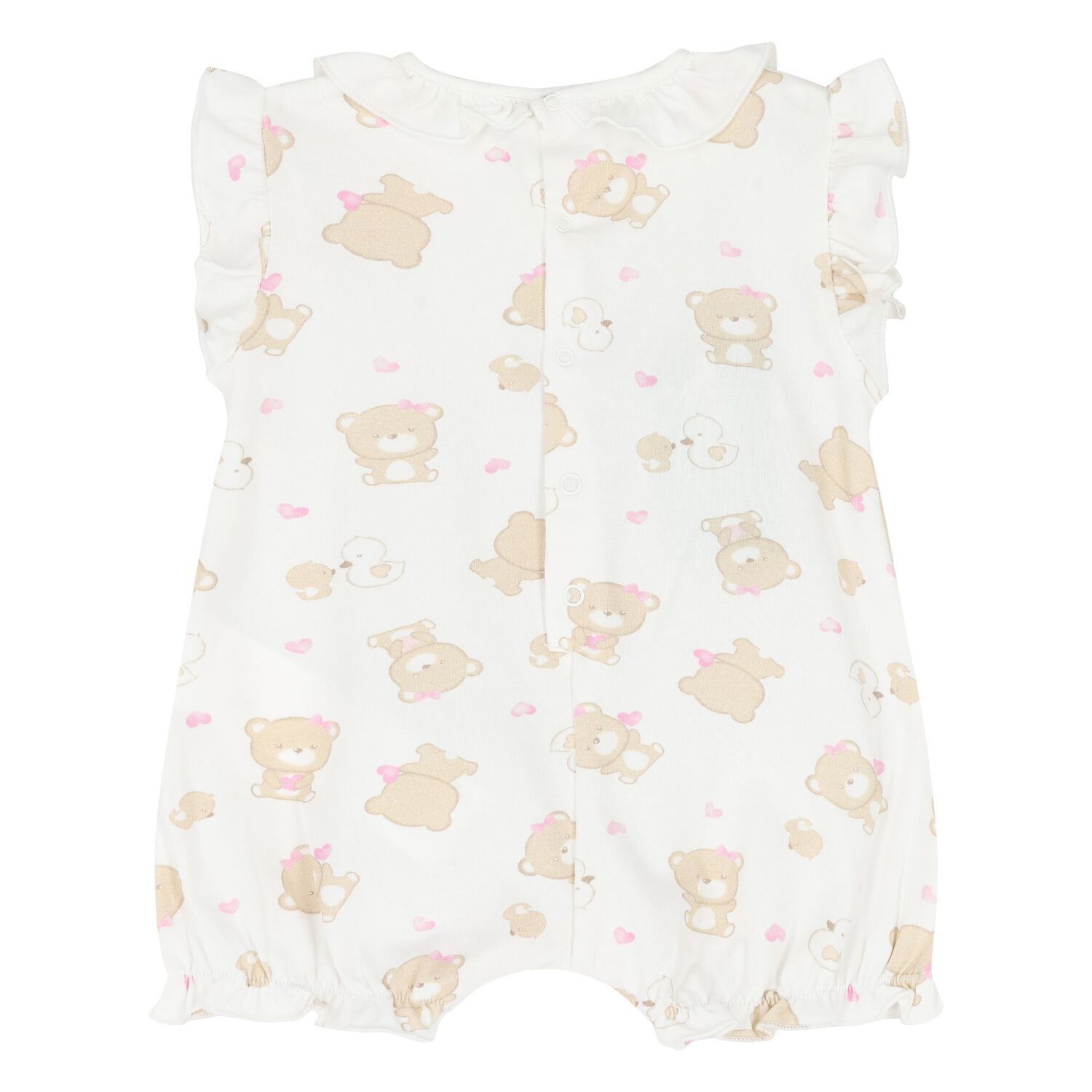Baby Girls Ivory & Beige Rompers ( 2-Pack ), 1, hi-res