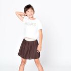 Girls White Logo T-Shirt, 1, hi-res