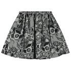 Girls Grey Safari Skirt, 1, hi-res