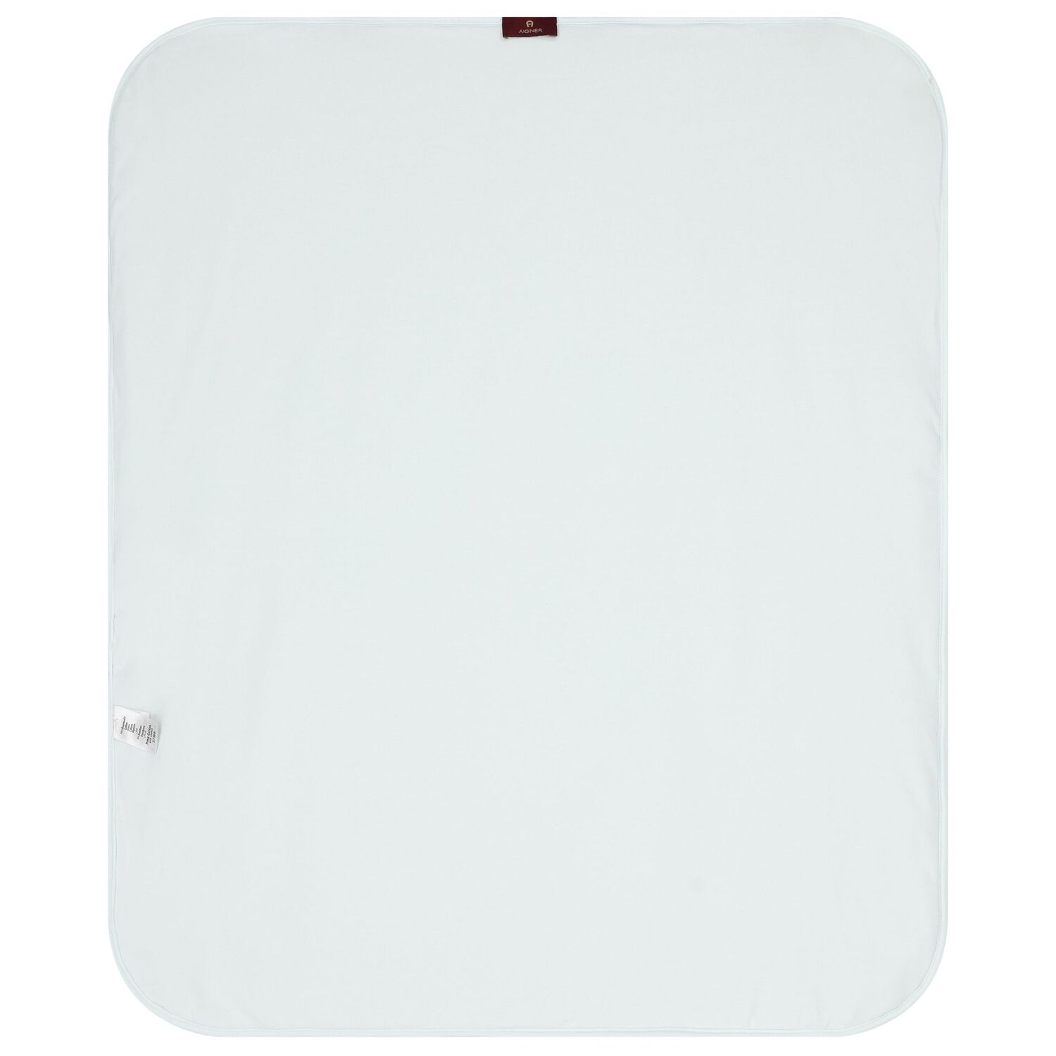 Baby Boys Blue & White Teddy Bear Logo Blanket, 1, hi-res