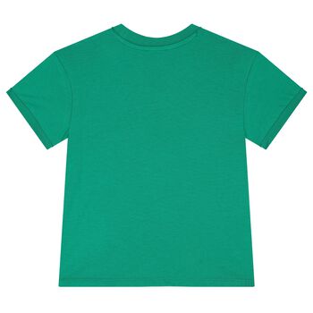 Boys Green Logo T-Shirt