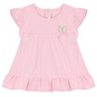 Baby Girls Pink & Ivory Short Set (4 Piece), 1, hi-res