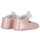 Baby Girls Pink Bow Pre Walker Shoes, 3, hi-res