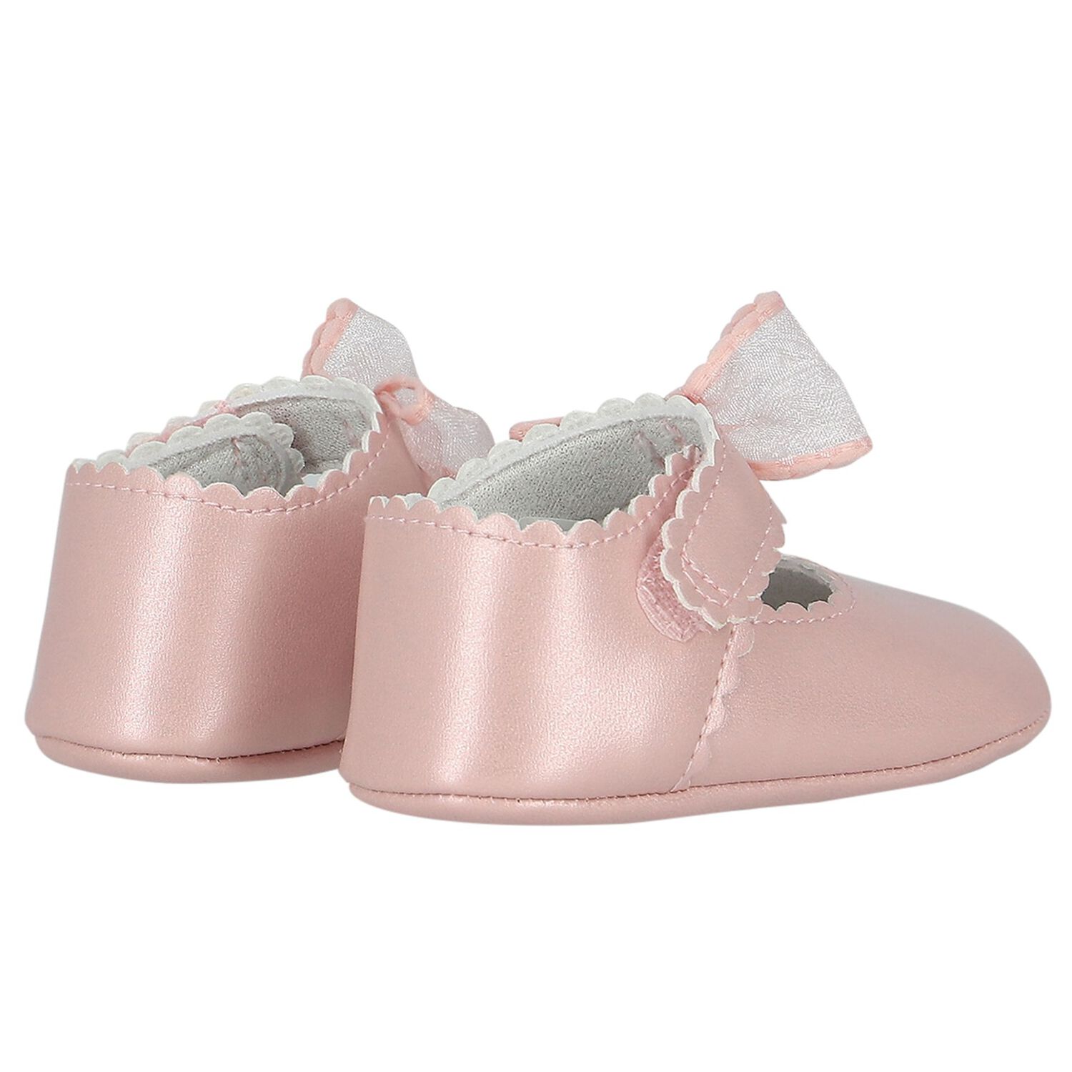 Baby Girls Pink Bow Pre Walker Shoes, 3, hi-res image number null
