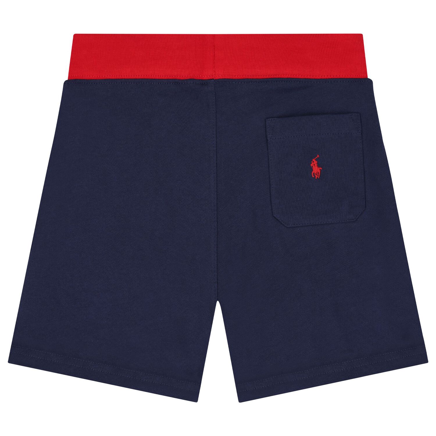 Boys Navy Blue Logo Shorts, 2, hi-res