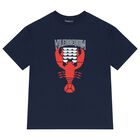 Navy Blue Boys Logo Lobster T-Shirt, 1, hi-res