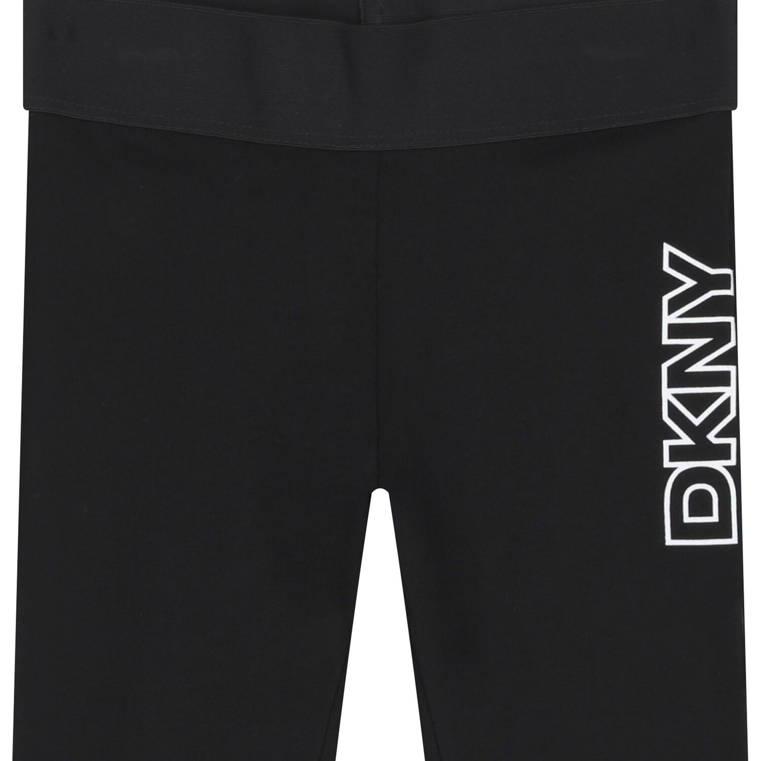 Girls Black Logo Leggings, 1, hi-res