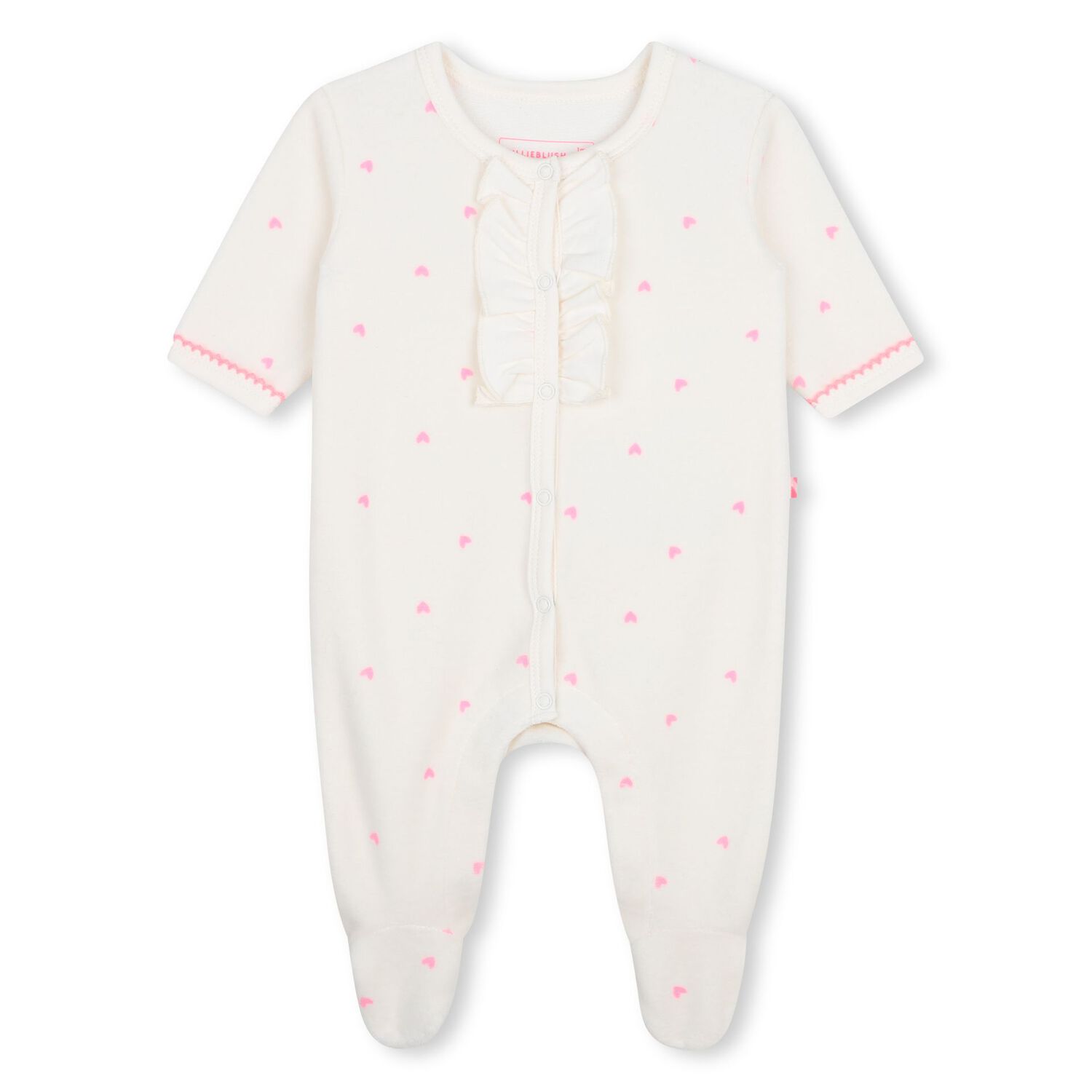 Baby Girls Ivory & Pink Heart Babygrow Gift Set, 1, hi-res