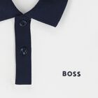 Boys White Logo Polo Shirt, 1, hi-res