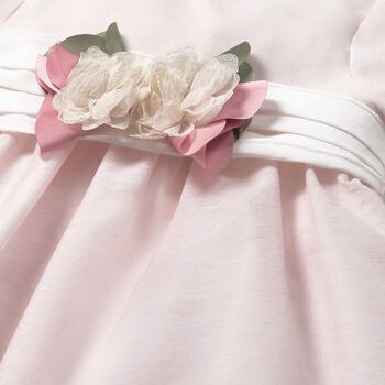 Baby Girls Pink Flower Dress Set