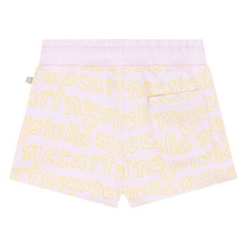 Younger Girls Pink Logo Shorts