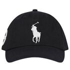 Boys Black Logo Cap, 2, hi-res