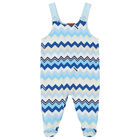 Blue & White Zigzag Bodysuit Set, 1, hi-res