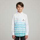 Boys White Logo Shirt, 1, hi-res