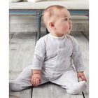 White & Grey Giraffe Babygrow, 1, hi-res