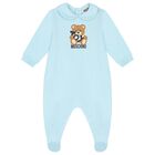 Blue Teddy Bear Logo Babygrow Gift Set, 3, hi-res