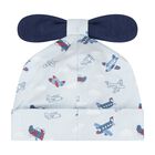 Baby Boys Blue Sky-High Planes Hat, 1, hi-res