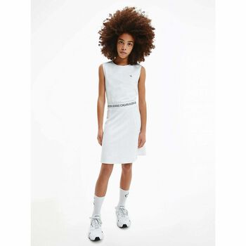 Girls Grey Logo Dress