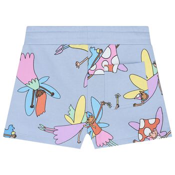 Girls Blue Fairy Shorts