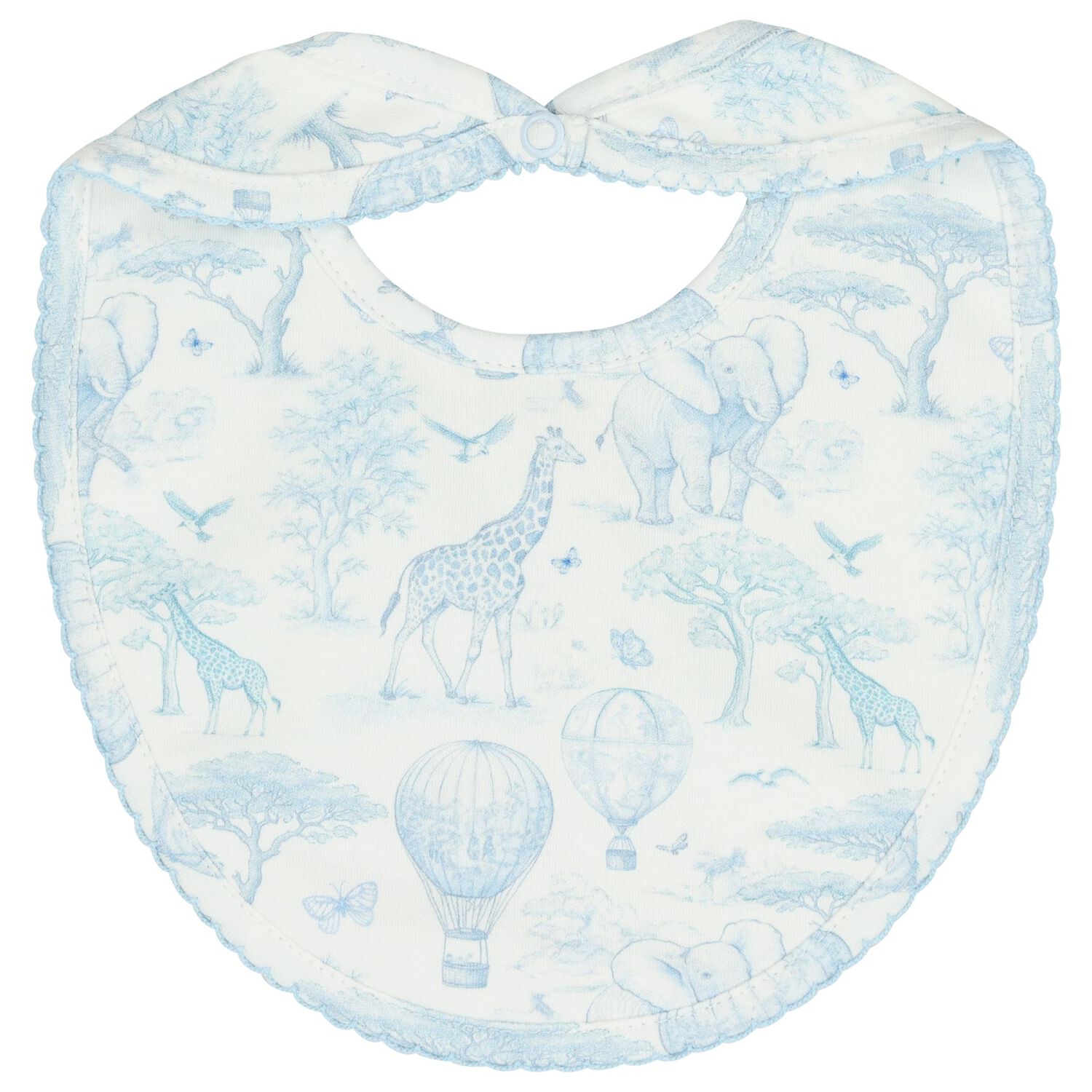 Baby Boys White & Blue Africa Babygrow Gift Set, 1, hi-res