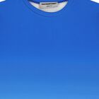 Blue Oversized Ombre Softskin Logo T-shirt, 1, hi-res