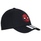 Boys Black Spiderman Cap, 1, hi-res
