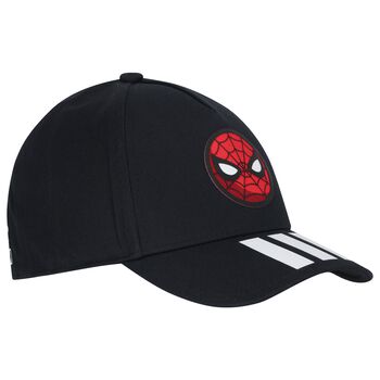 Boys Black Spiderman Cap
