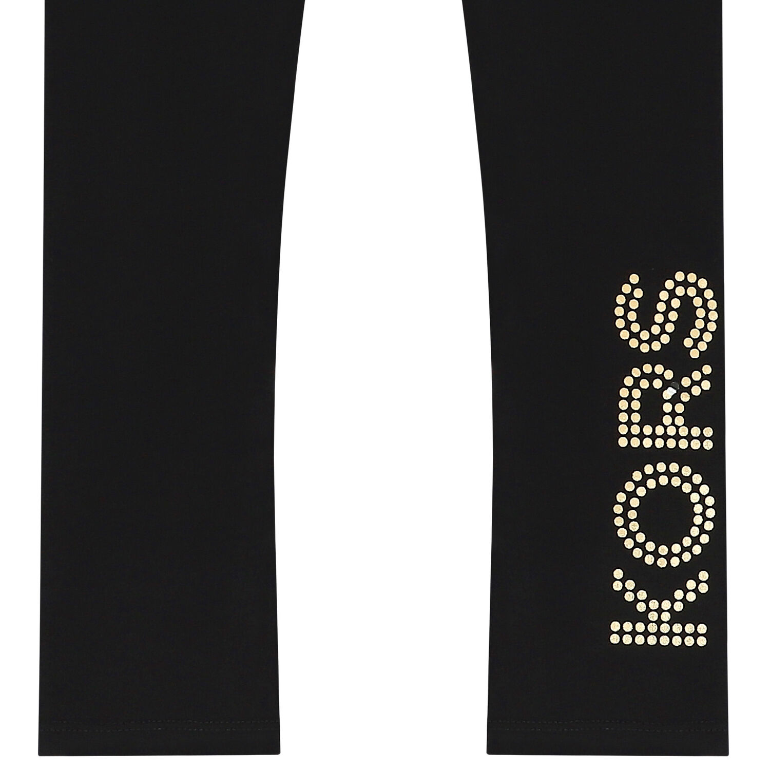 Girls Black Logo Leggings, 1, hi-res image number null