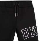 Boys Black Logo Joggers, 1, hi-res