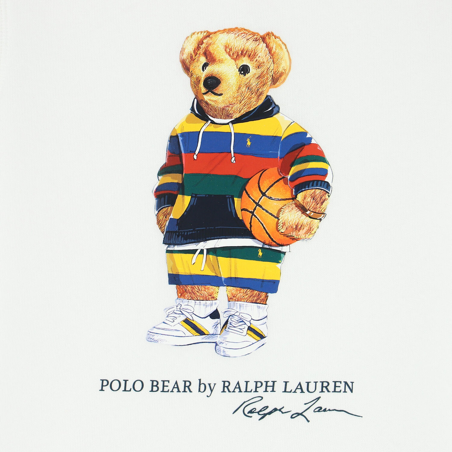 Boys White Bear Logo Sweatshirt, 1, hi-res image number null