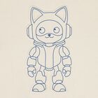 Boys Beige Robot Sweatshirt, 2, hi-res