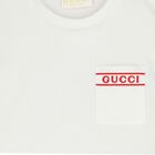 Baby Boys White Logo T-Shirt, 1, hi-res