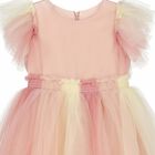 Girls Pink Ombre Tulle Dress, 1, hi-res