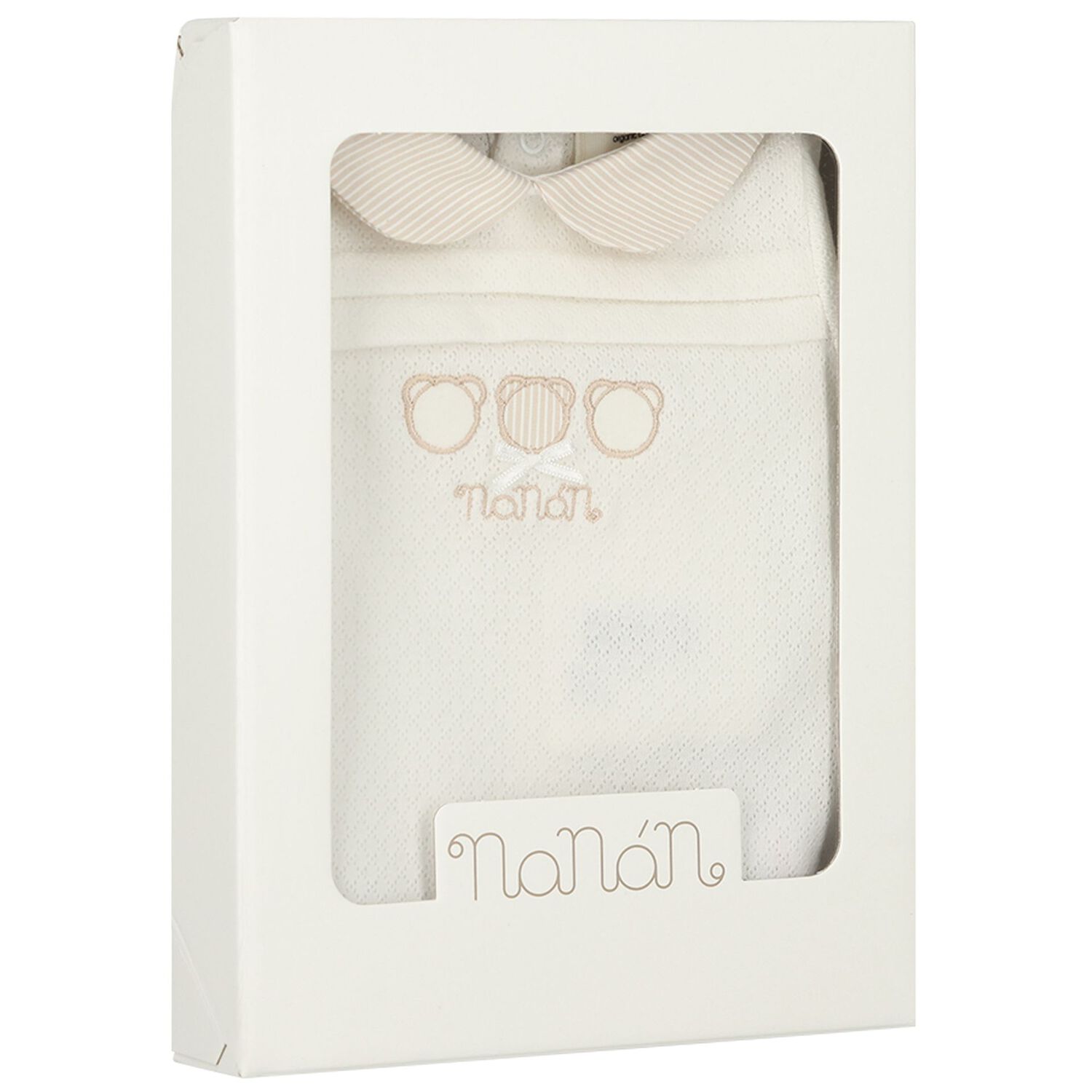 Ivory & Beige Babygrow, 2, hi-res