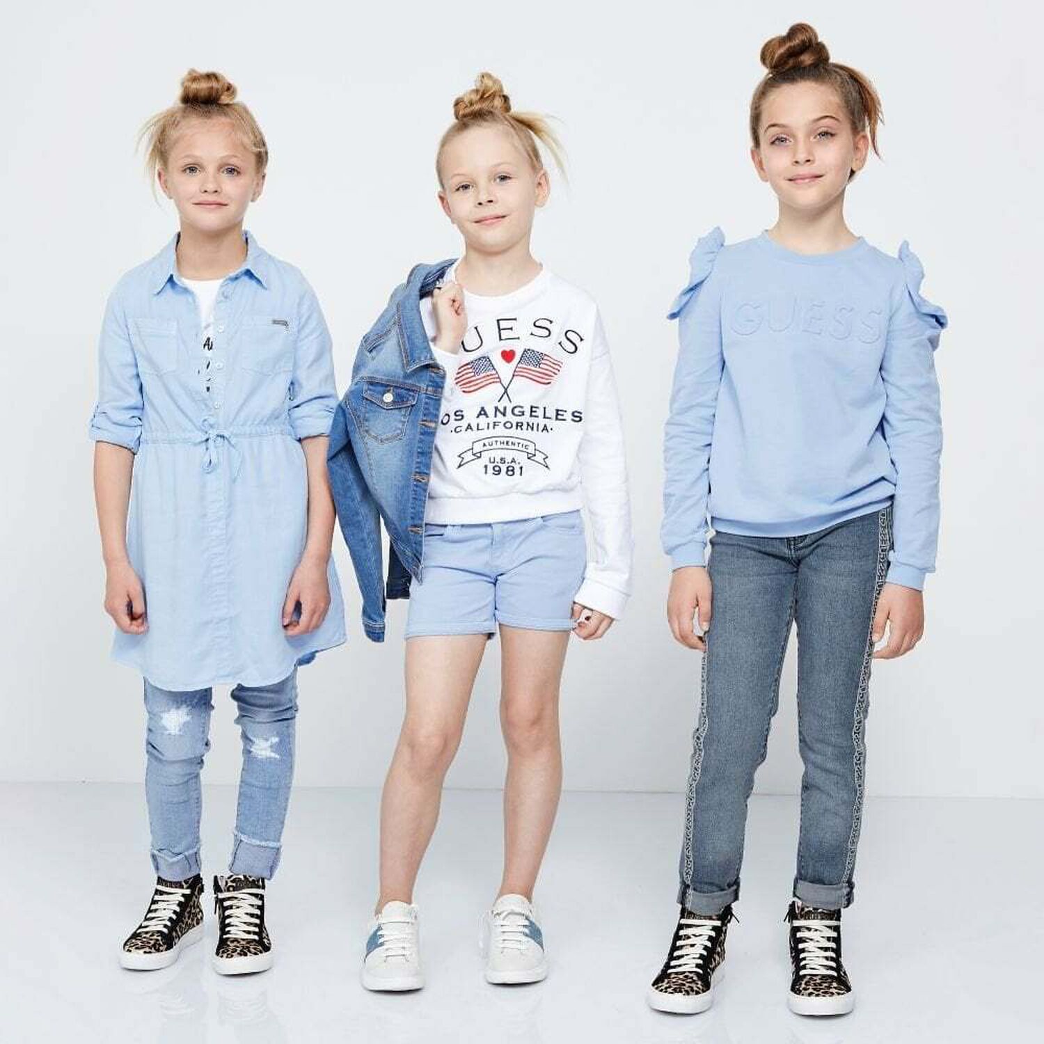 Girls Leopard Print Trainers, 1, hi-res