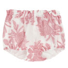 Baby Girls White & Pink Floral Organza Dress, 1, hi-res