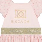 Younger Girls Pink Logo Tulle Dress, 2, hi-res