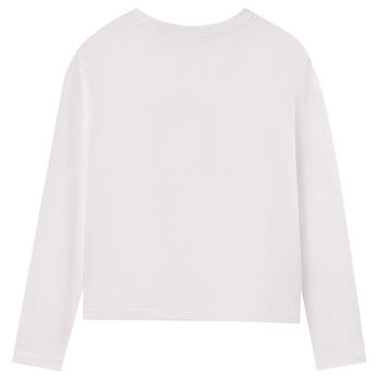 Boys Ivory Long Sleeve Top